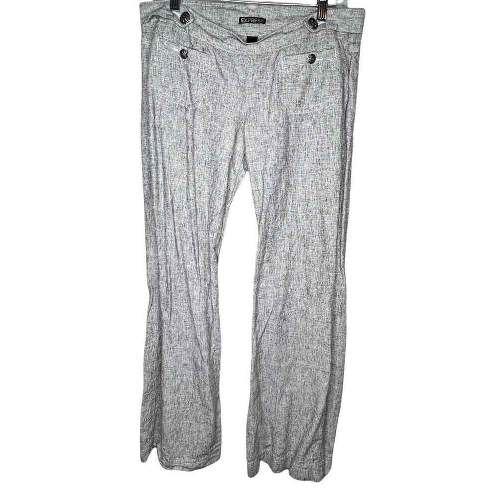 Express Linen Blend Pants‎